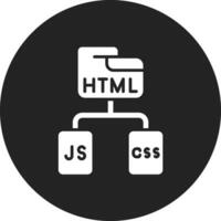 html js css vettore icona