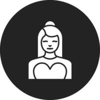 femmina modello vettore icona