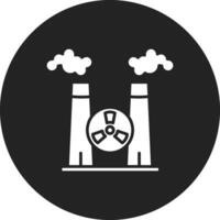 nucleare fabbrica vettore icona