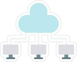 icona del vettore di cloud computing