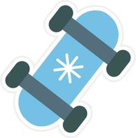 Snowboard vettore icona