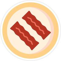 Bacon vettore icona