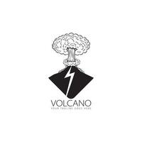 vulcano logo vettore