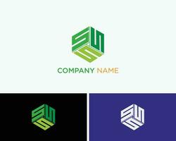 sss aziendale attività commerciale logo design vettore
