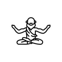 yogi baba icona nel vettore. illustrazione vettore
