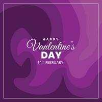 San Valentino giorno astratto sfondo con viola colore vettore