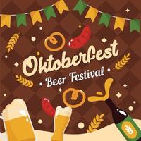festa della birra oktoberfest vettore