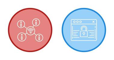 Wi-Fi e parola d'ordine icona vettore