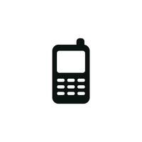 Telefono icona isolato su bianca sfondo vettore