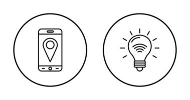 GPS e inteligente energia icona vettore