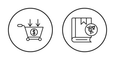 commercio e dna icona vettore