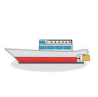 illustrazione di un' turismo barca vettore