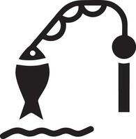 logo icona pesca vettore disegno, oggetto pesce icona pesca
