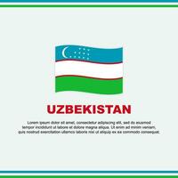 Uzbekistan bandiera sfondo design modello. Uzbekistan indipendenza giorno bandiera sociale media inviare. Uzbekistan design vettore