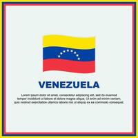 Venezuela bandiera sfondo design modello. Venezuela indipendenza giorno bandiera sociale media inviare. Venezuela bandiera vettore