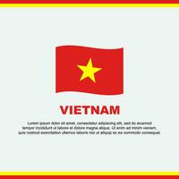 Vietnam bandiera sfondo design modello. Vietnam indipendenza giorno bandiera sociale media inviare. Vietnam design vettore
