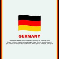 Germania bandiera sfondo design modello. Germania indipendenza giorno bandiera sociale media inviare. Germania cartone animato vettore