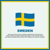 Svezia bandiera sfondo design modello. Svezia indipendenza giorno bandiera sociale media inviare. Svezia bandiera vettore