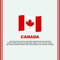 Canada bandiera sfondo design modello. Canada indipendenza giorno bandiera sociale media inviare. Canada cartone animato vettore