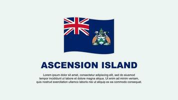ascensione isola bandiera astratto sfondo design modello. ascensione isola indipendenza giorno bandiera sociale media vettore illustrazione. ascensione isola sfondo