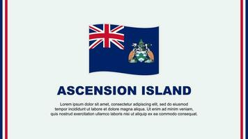ascensione isola bandiera astratto sfondo design modello. ascensione isola indipendenza giorno bandiera sociale media vettore illustrazione. ascensione isola cartone animato