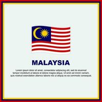 Malaysia bandiera sfondo design modello. Malaysia indipendenza giorno bandiera sociale media inviare. Malaysia bandiera vettore
