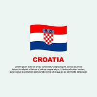 Croazia bandiera sfondo design modello. Croazia indipendenza giorno bandiera sociale media inviare. Croazia sfondo vettore