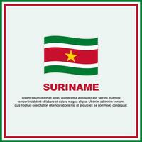 suriname bandiera sfondo design modello. suriname indipendenza giorno bandiera sociale media inviare. suriname bandiera vettore