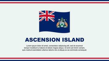 ascensione isola bandiera astratto sfondo design modello. ascensione isola indipendenza giorno bandiera sociale media vettore illustrazione. ascensione isola design