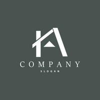 iniziale ah lettera logo, moderno e lussuoso minimalista vettore ah logo modello per attività commerciale marca