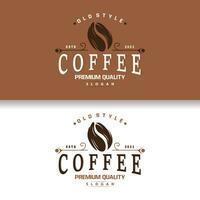 caffè logo, semplice caffeina bevanda design a partire dal caffè fagioli, per bar, sbarra, ristorante o Prodotto marca attività commerciale vettore