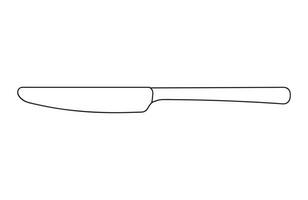 mano disegnato bambini disegno cartone animato vettore illustrazione burro coltello isolato nel scarabocchio stile