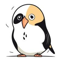 cartone animato pinguino. vettore illustrazione di un' carino pinguino.