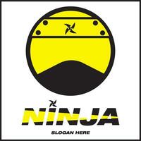 ninja testa emoticon illustrazione vettore design nel senza volto stile. adatto per icone, loghi, manifesti, siti web, maglietta disegni, adesivi, concetti, annunci.