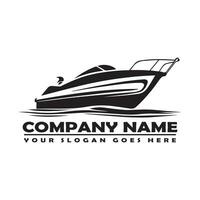 velocità barca arte vettore, velocità barca clipart silhouette, logo vettore