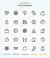 creativo frutta verdure 25 schema icona imballare come come frutta. cibo. frutta. fagiolo. biologico vettore