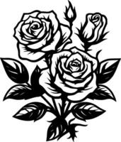 Rose - minimalista e piatto logo - vettore illustrazione