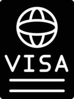 Visa vettore icona design illustrazione