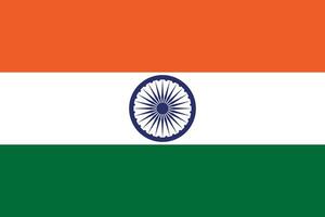 India bandiera vettore illustrazione con ufficiale colori e preciso proporzione