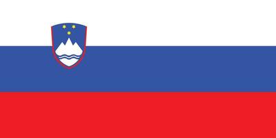 slovenia bandiera vettore illustrazione con ufficiale colori e preciso proporzione
