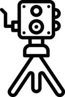 vecchio telecamera vettore icona design illustrazione