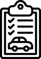 illustrazione del disegno dell'icona di vettore della lista di controllo