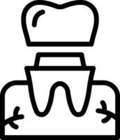 dentale corona vettore icona design illustrazione