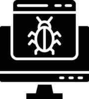 illustrazione del design dell'icona di vettore di bug