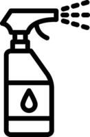 illustrazione del design dell'icona del vettore della bottiglia spray