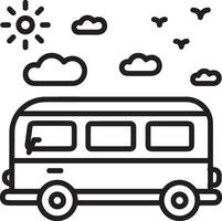 autobus mezzi di trasporto simbolo icona vettore Immagine. illustrazione di il silhouette autobus trasporto pubblico viaggio design Immagine