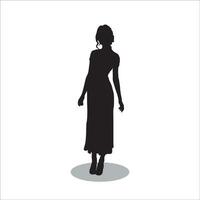 donne silhouette vettore