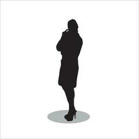 donne silhouette vettore