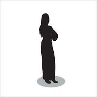 donne silhouette vettore