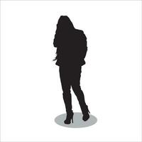 donne silhouette vettore